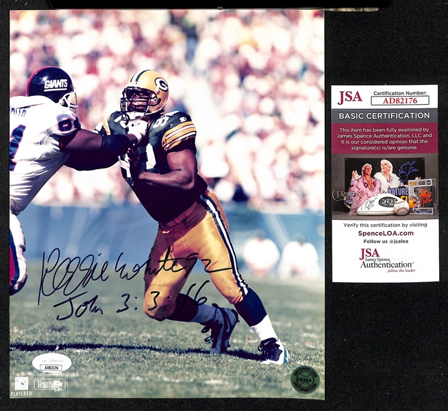 Reggie White Signed 8x10 Green Bay Packers Photo (JSA COA)