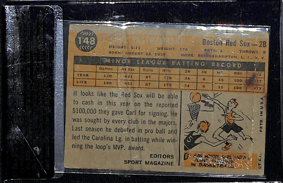 Rookie Lot - 1960 Carl Yastrzemski (BVG Raw Review 1.5) & 1968 Nolan Ryan (Authentic)