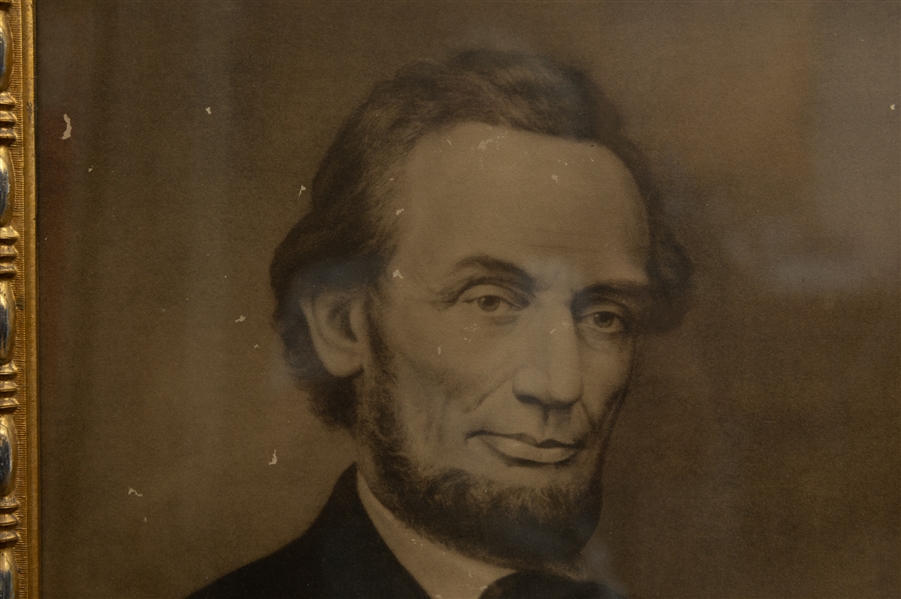 Very Old Abraham Lincoln 16x20 Photo (Beautifully Framed to 34x30) - Photo on Heavy Wood Backing