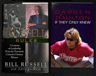 Bill Russell (Celtics) & Darren Daulton Signed Books (JSA Auction Letter) - Russell is Personalized "To Nicholaus, Best Wishes"