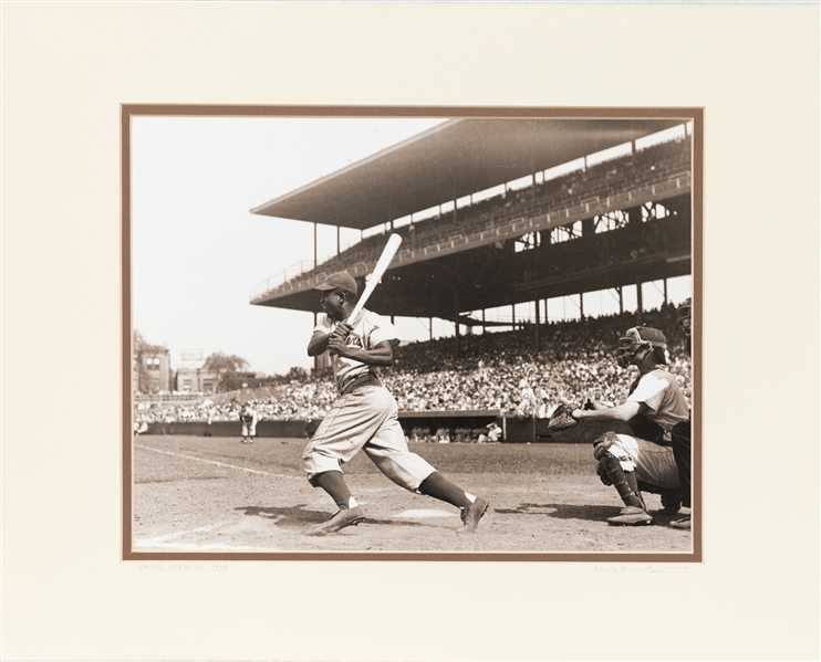 11x14 Jackie Robinson Photo from the Brearley Collection (Hand Printed Photograph from the Original Negative)