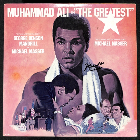 Muhammad Ali Signed The Greatest Record Album w. The Greatest Inscription (JSA COA)