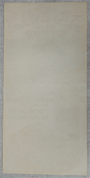 1960s Willie Mays Alaga Syrup Advertisement Poster (~10x20)