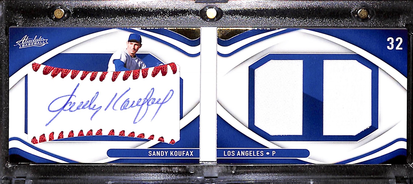 2022 Panini Absolute Sandy Koufax Autographed Sweet Spot Baseball Booklet #12/50