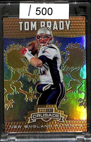 Rare Tom Brady 2014 Panini Rookie & Stars Crusade Gold Insert - #ed 13/25