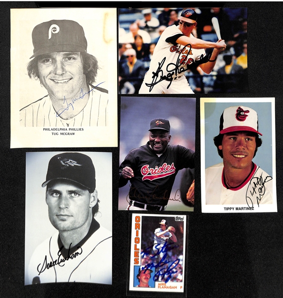 Lot of (13) Baseball Star Player Signed Photos/Prints/Cuts w. Pete Rose, Whitey Ford, Yogi Berra, More - JSA Auction Letter