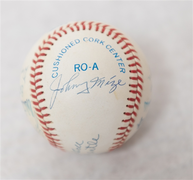 1953 Yankees Reunion Rawlings OAL Baseball (WS Champs) w. 16 Signatures inc. Mantle, Berra, Rizzuto, Ford, Mize, Martin, + (JSA Auction Letter)