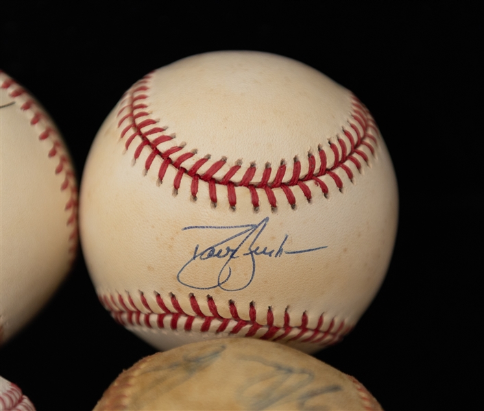 Lot of (8) Autographed Baseballs w. Nolan Ryan, Mark McGwire, and Others - JSA Auction Letter