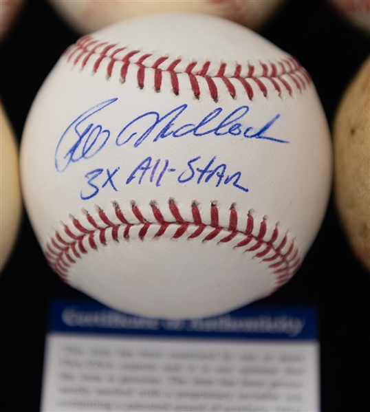 Lot of (8) Autographed Baseballs w. Nolan Ryan, Mark McGwire, and Others - JSA Auction Letter