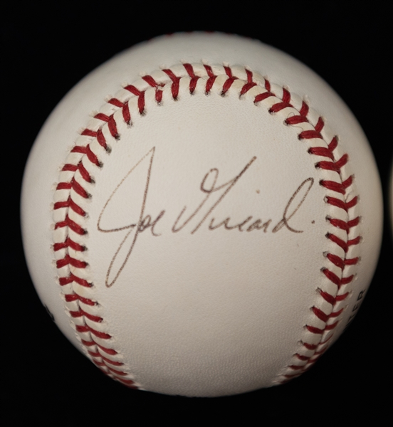 Lot of (4) Autographed Baseballs of Former Yankees w. Whitey Ford (JSA Auction Letter)