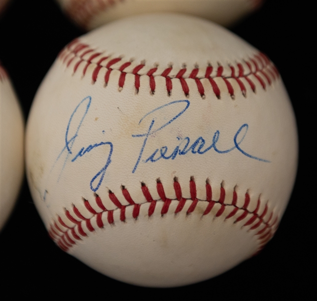 Lot of (4) Autographed Baseballs w. Stan Musial, F. Robinson, and Others (JSA Auction Letter)