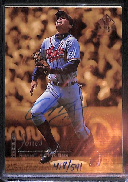 Ken Griffey Jr. and Chipper Jones Upper Deck Buy Back Autographed Cards (UD Cert.)