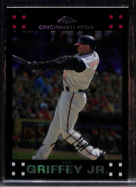 Lot of (3) Ken Griffey Jr. Baseball Cards w. 1995 Bowmans Best Mirror Image Griffey Jr./Greive & Gwynn/Guerrero Atomic Refractor!