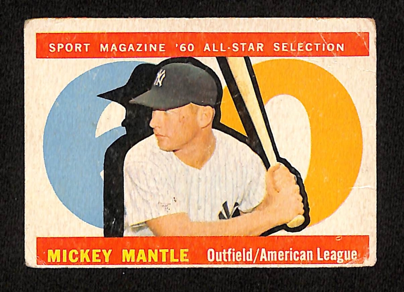 1960 Topps Mickey Mantle All-Star High #563