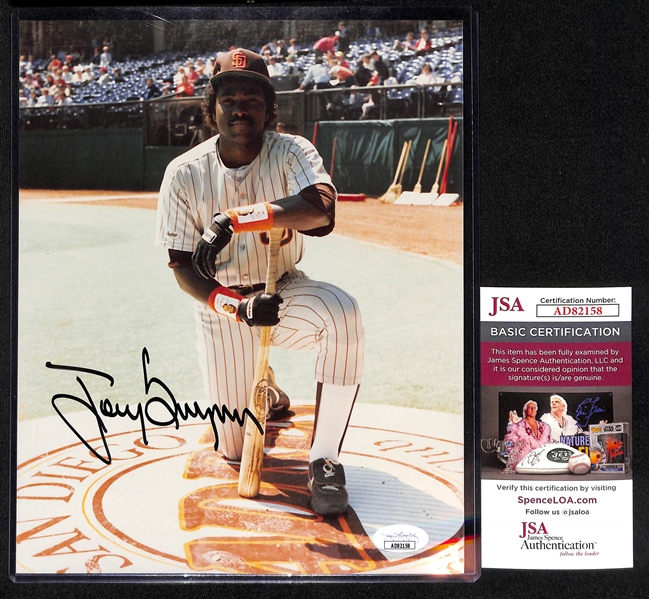 Kirby Puckett & Tony Gwynn Signed 8x10 Photos (Both with JSA COAs)