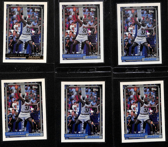 Lot of (30+) 1992-93 Shaquille O'Neal Rookies Cards w. (1) Topps Gold, (5) Topps and More