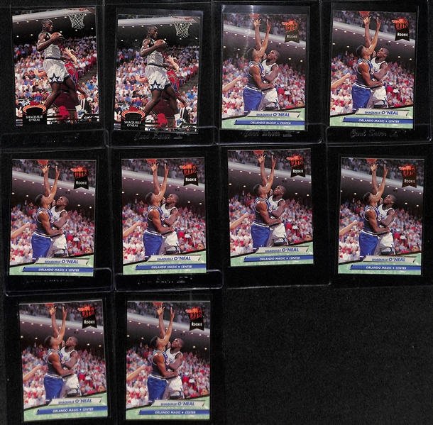 Lot of (30+) 1992-93 Shaquille O'Neal Rookies Cards w. (1) Topps Gold, (5) Topps and More