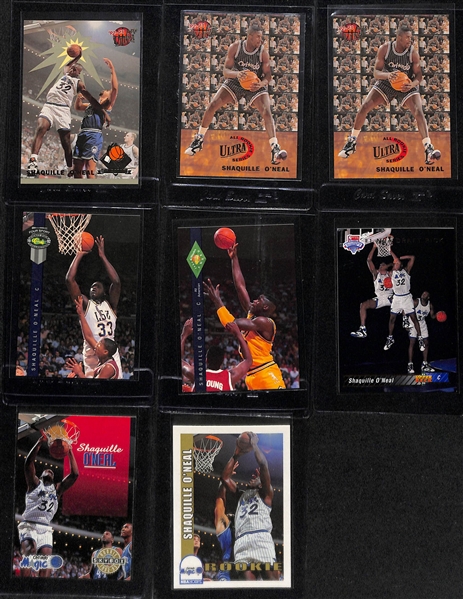 Lot of (30+) 1992-93 Shaquille O'Neal Rookies Cards w. (1) Topps Gold, (5) Topps and More