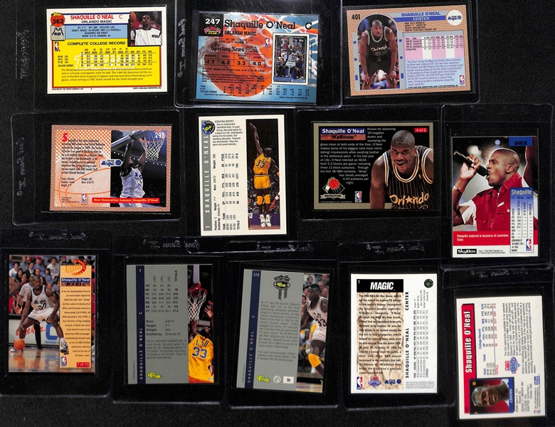 Lot of (30+) 1992-93 Shaquille O'Neal Rookies Cards w. (1) Topps Gold, (5) Topps and More