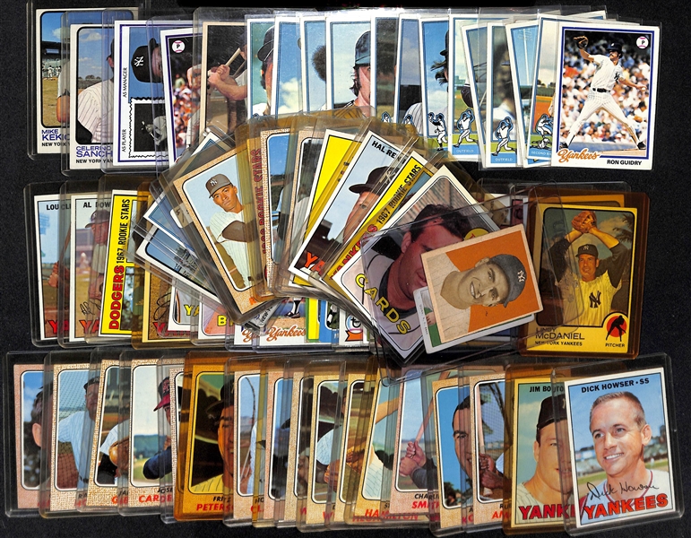 Lot of (65+) Mostly 1960s Baseball Cards w. 1949 Bowman Phil Rizzuto and T206 Jack Quinn