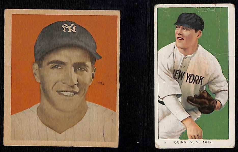Lot of (65+) Mostly 1960s Baseball Cards w. 1949 Bowman Phil Rizzuto and T206 Jack Quinn