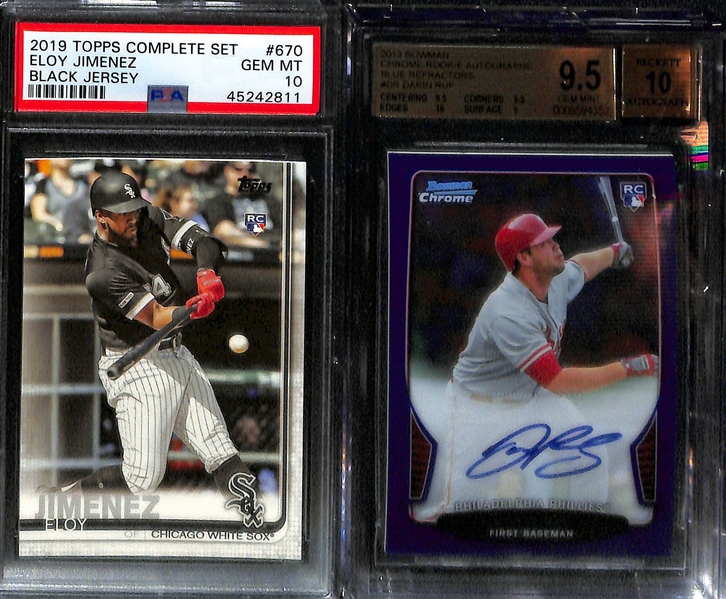 Lot of (8) Graded Rookie MLB Baseball Card Lot w. Albert Pujols, Acuna, Judge and Others