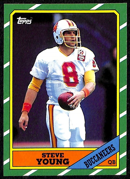 Lot of (3) Steve Young Cards w. 1984 & 1985 USFL and 1986 Topps Rookie!