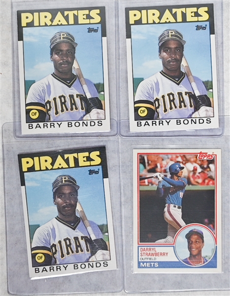 Huge Lot of (28) Topps Traded Sets from 1981-1991 w. Ken Griffey Jr. and Barry Bonds Rookies, and more