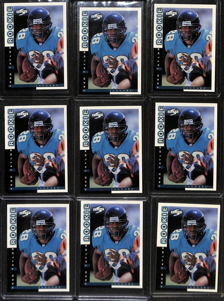 Lot of (9) 1998 Score Football Sets w. Peyton Manning, Randy Moss Rookies