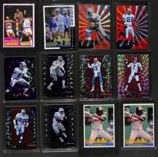 Huge (230+) Mixed Sports Lot w. 1998 Score Peyton Manning, 1981-82 Topps Magic Johnson and More