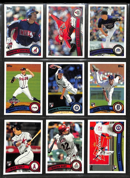 2011 Topps Series 1, 2, & Update Complete Set w. Mike Trout Rookie Card