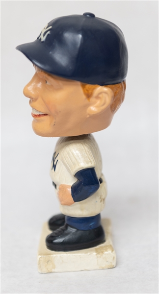 Vintage 1962 Mickey Mantle Bobblehead w. White Square Base