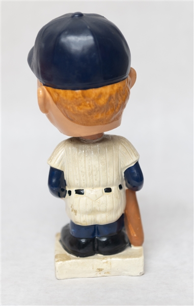 Vintage 1962 Mickey Mantle Bobblehead w. White Square Base