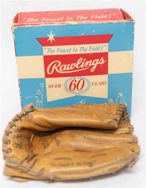 Mickey Mantle Professional MM5 Rawlings Leather Baseball Glove in Original Box