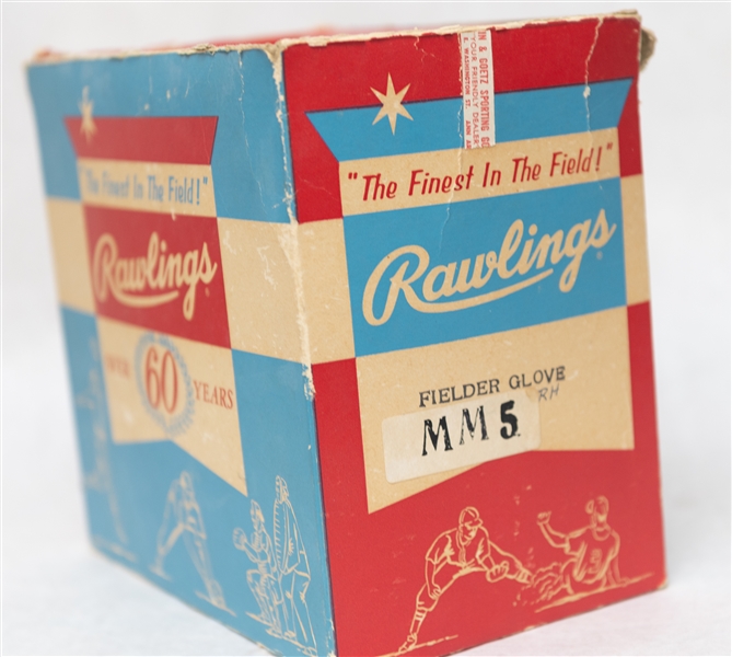 Mickey Mantle Professional MM5 Rawlings Leather Baseball Glove in Original Box