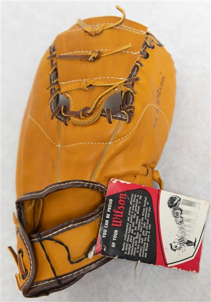 1950s Wilson Softball Catcher's Mitt with Original Tag & Shoebox