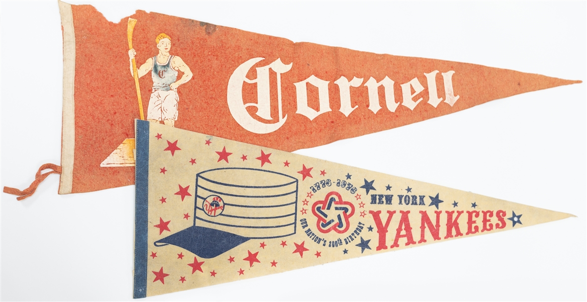  Lot of (18) Vintage & 1970s Pennants