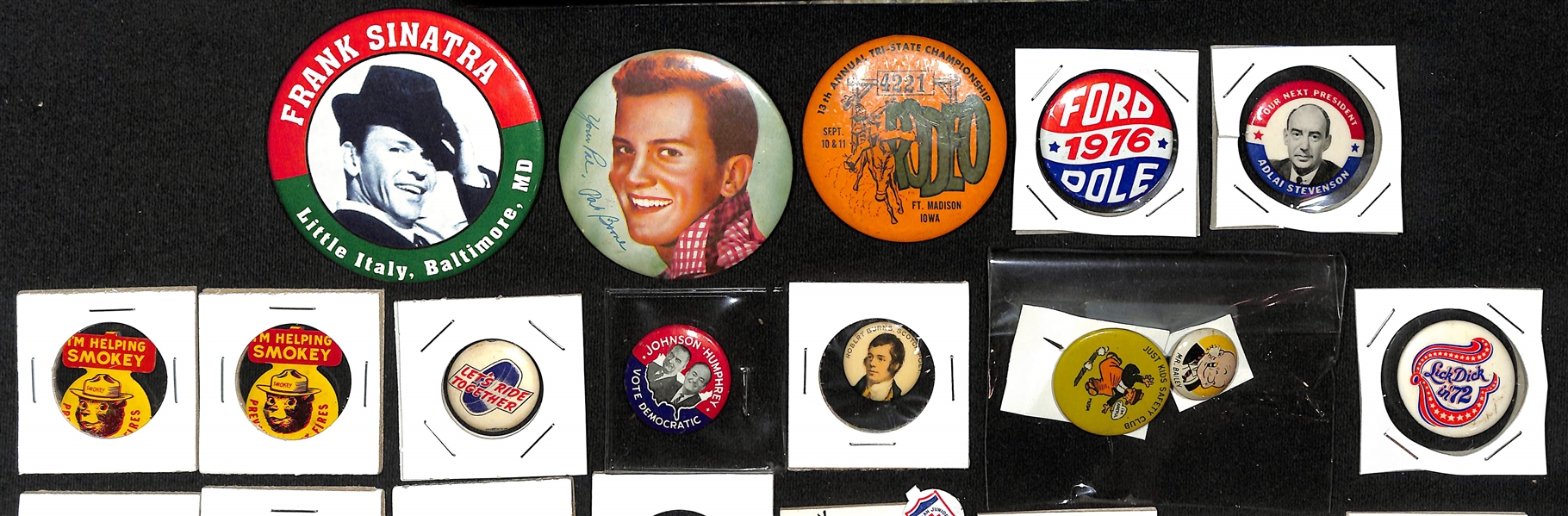  Lot of (30+) Vintage Americana & Political Pins/Buttons