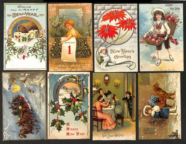  Lot of Approx. (300) Vintage Christmas Post Cards &  (30) Thanksgiving/New Years Post Cards