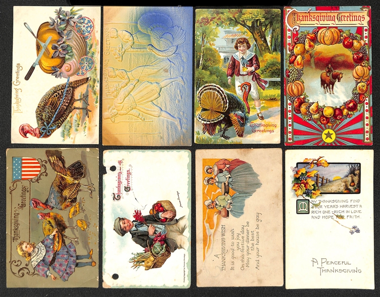  Lot of Approx. (300) Vintage Christmas Post Cards &  (30) Thanksgiving/New Years Post Cards