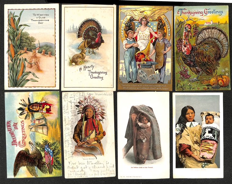  Lot of Approx. (300) Vintage Christmas Post Cards &  (30) Thanksgiving/New Years Post Cards