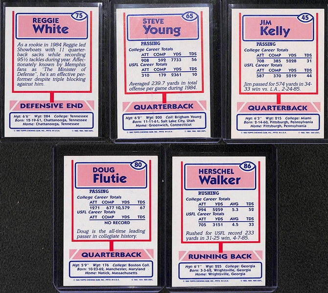 1985 Topps USFL Complete Set w/ Reggie White