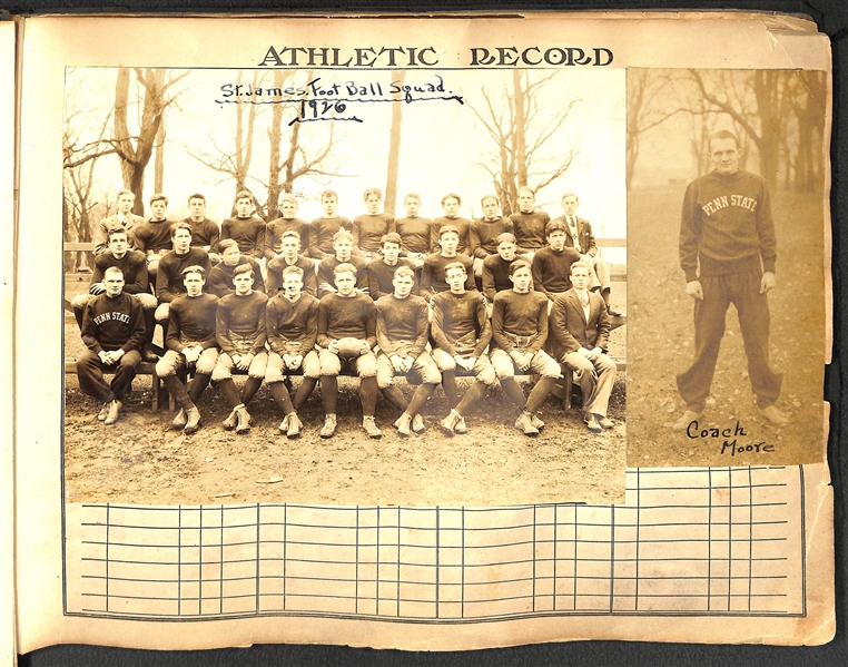  Early 1900s Penn State Autograph & Photo Scrapbook