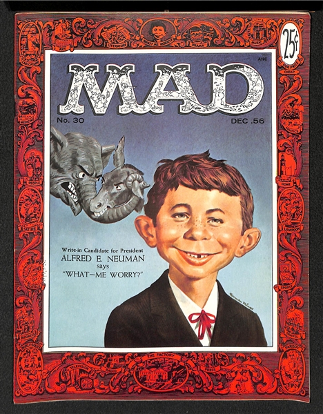 Lot of (5) Mad Magazines from 1955-1956