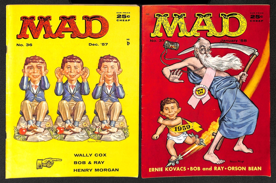  Lot of (11) Mad Magazines from 1957-1958