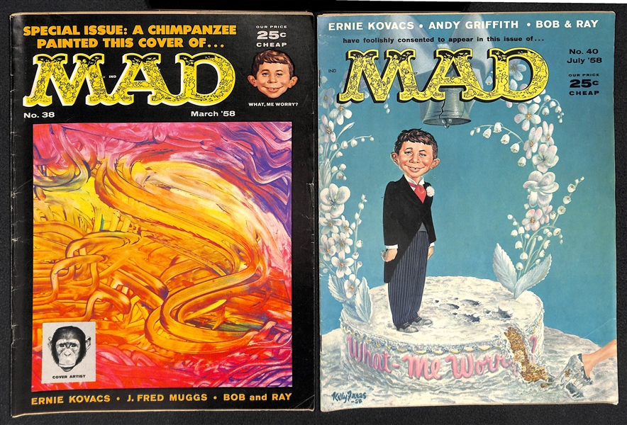  Lot of (11) Mad Magazines from 1957-1958