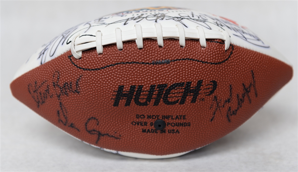 Lot of (2) Super Bowl XXX Autographed Footballs w. (25+) Signatures Including Gale Sayers, Roger Staubach (JSA Auction Letter)