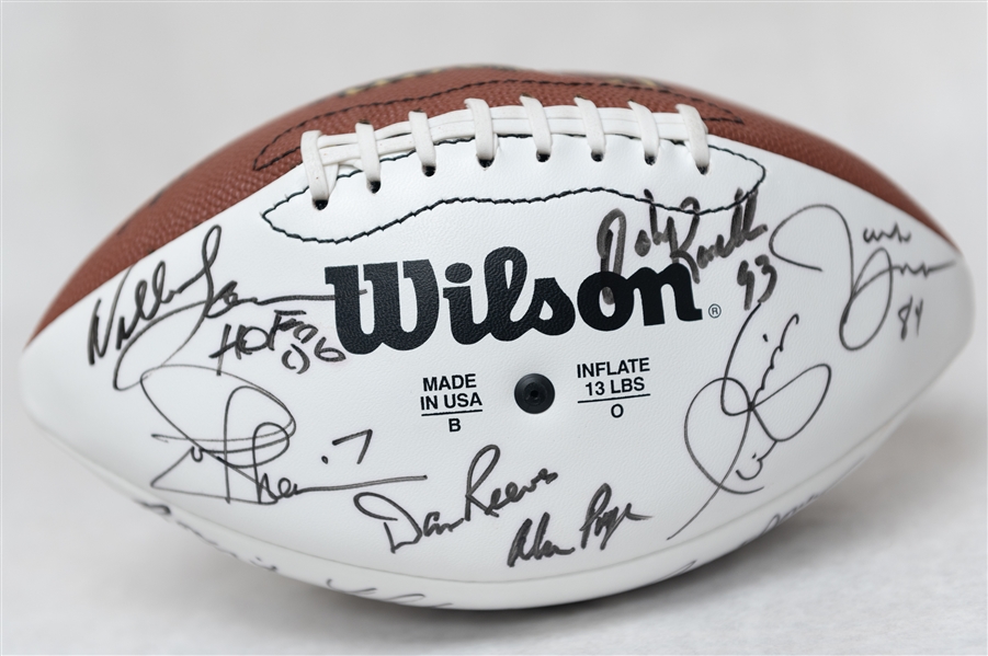 Super Bowl XXXIV Autographed Football w. (20+) Signatures Including Wayne Gretzky, Joe Namath (JSA Cert.)