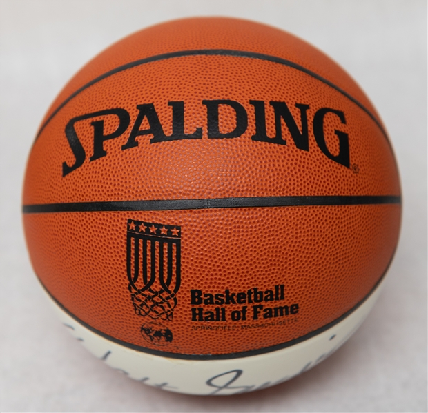 Lot of (2) Autographed Basketballs w. Walt Frazier and Shaquille O'Neal (JSA Auction Letter)