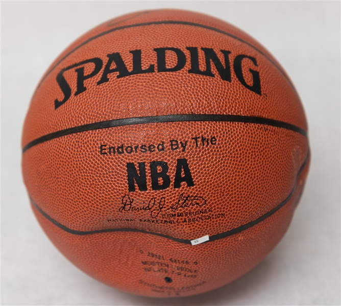 Lot of (2) Autographed Basketballs w. Walt Frazier and Shaquille O'Neal (JSA Auction Letter)